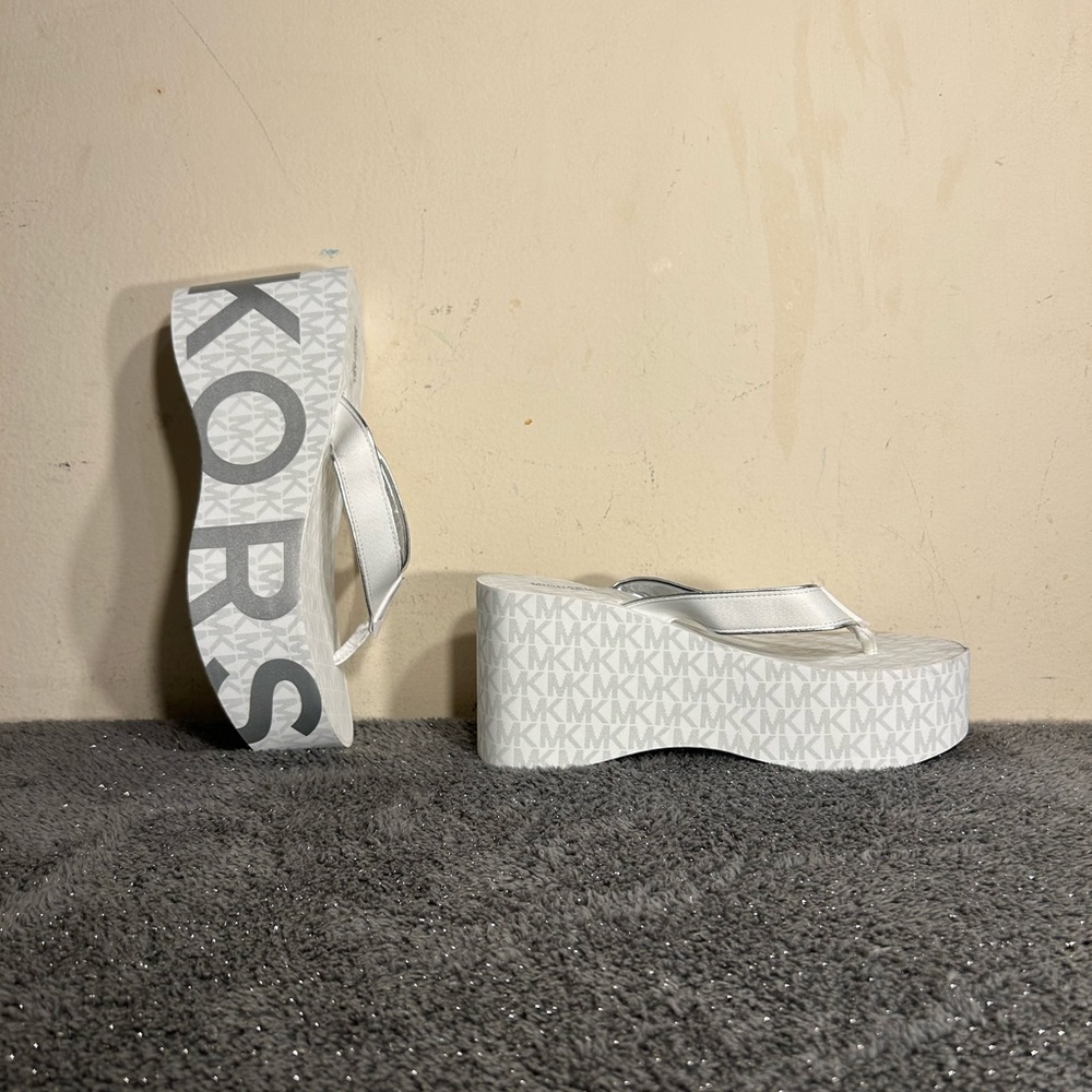 Michael Kors bunny platform sandals